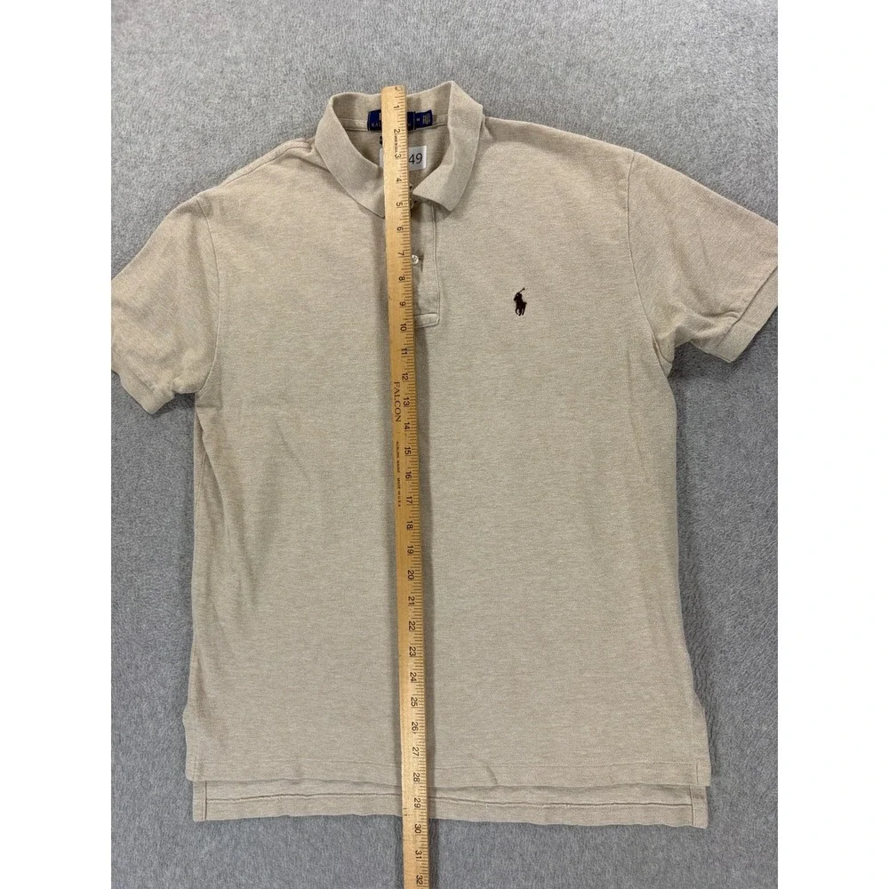 Polo Ralph Lauren Classic Solid Short Sleeve Polo Shirt (Men's Medium) Tan
